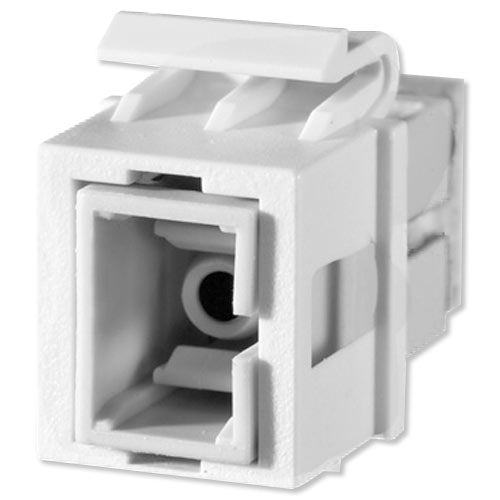 On-Q/Legrand ST Fiber Optic Keystone Snap-In Connector, Phosphor Bronze Sleeve