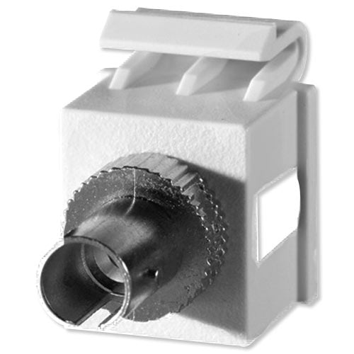 On-Q/Legrand SC Fiber Optic Keystone Snap-In Connector, Phosphor Bronze Sleeve