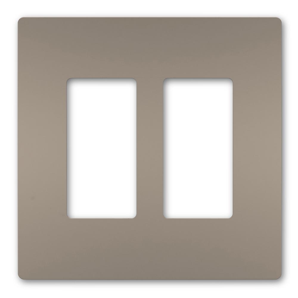 On-Q/Legrand Radiant Screwless Wallplate, 2-Gang