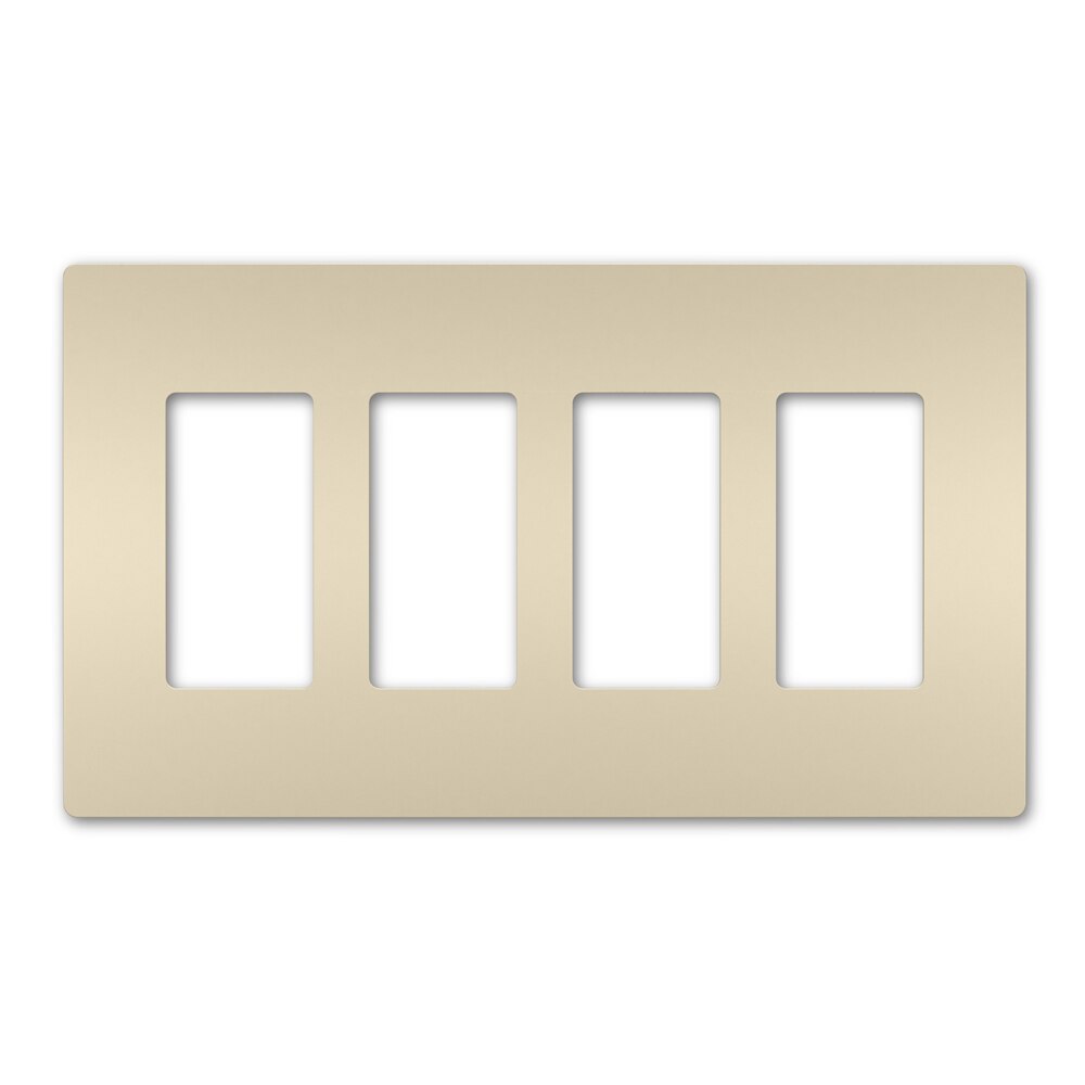 On-Q/Legrand Radiant Screwless Wallplate, 4-Gang