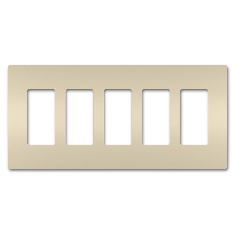 On-Q/Legrand Radiant Screwless Wallplate, 5-Gang