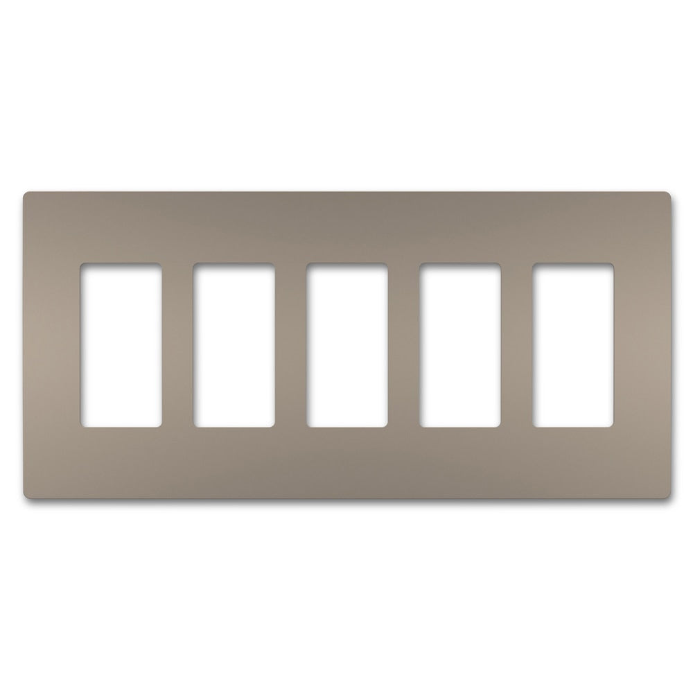 On-Q/Legrand Radiant Screwless Wallplate, 5-Gang