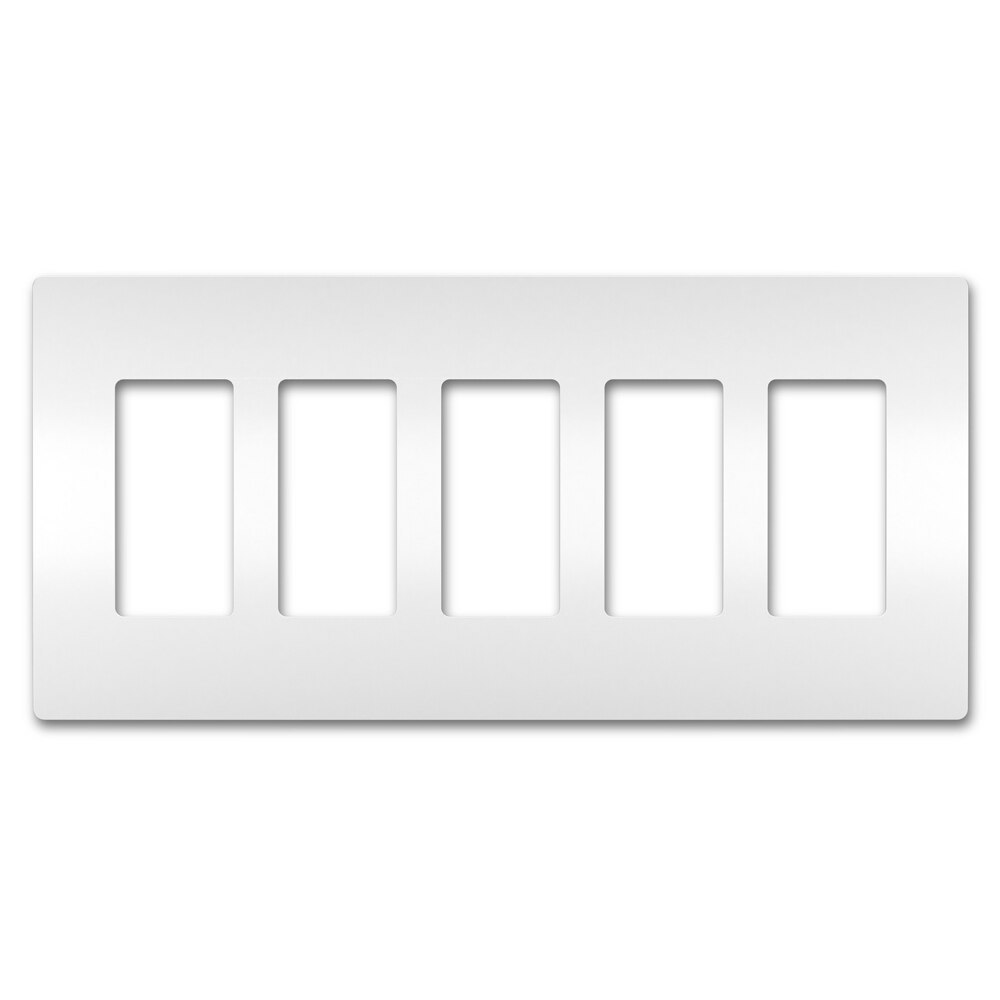 On-Q/Legrand Radiant Screwless Wallplate, 5-Gang
