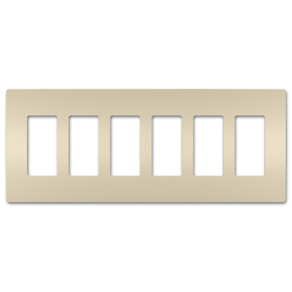 On-Q/Legrand Radiant Screwless Wallplate, 6-Gang