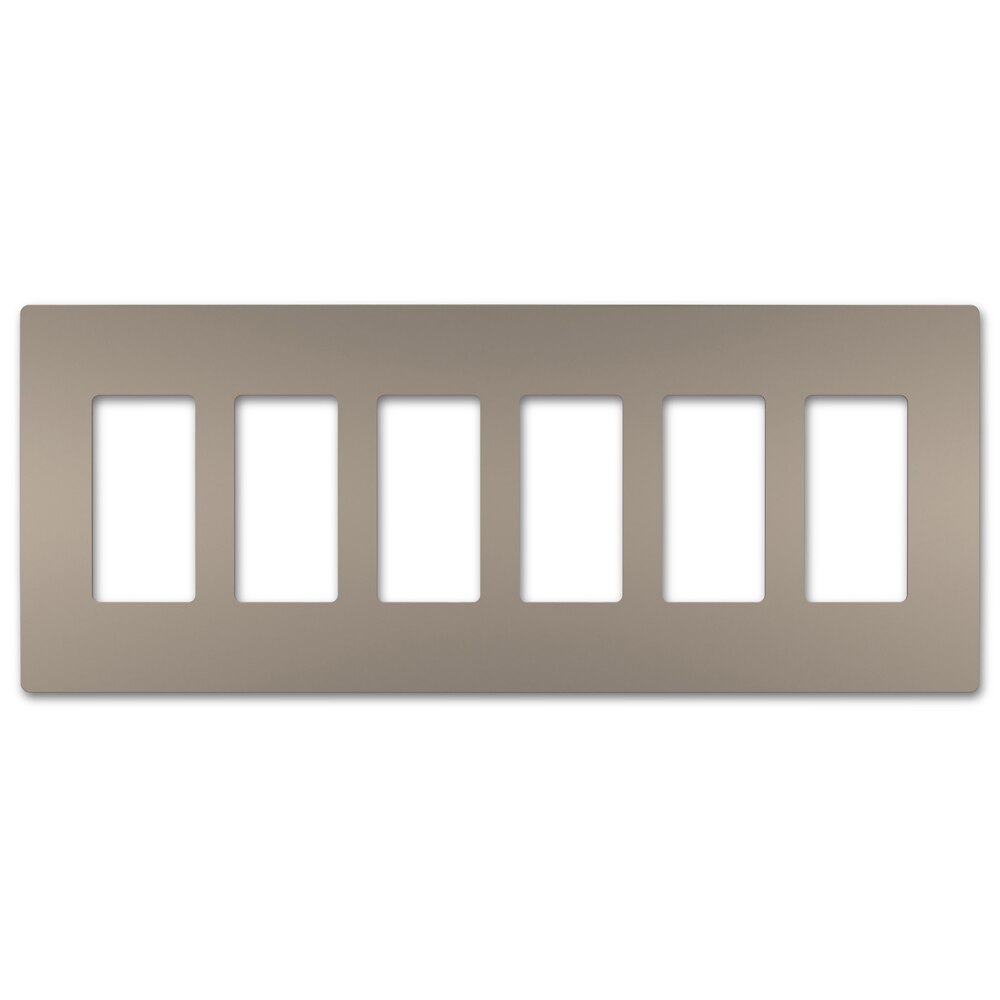 On-Q/Legrand Radiant Screwless Wallplate, 6-Gang