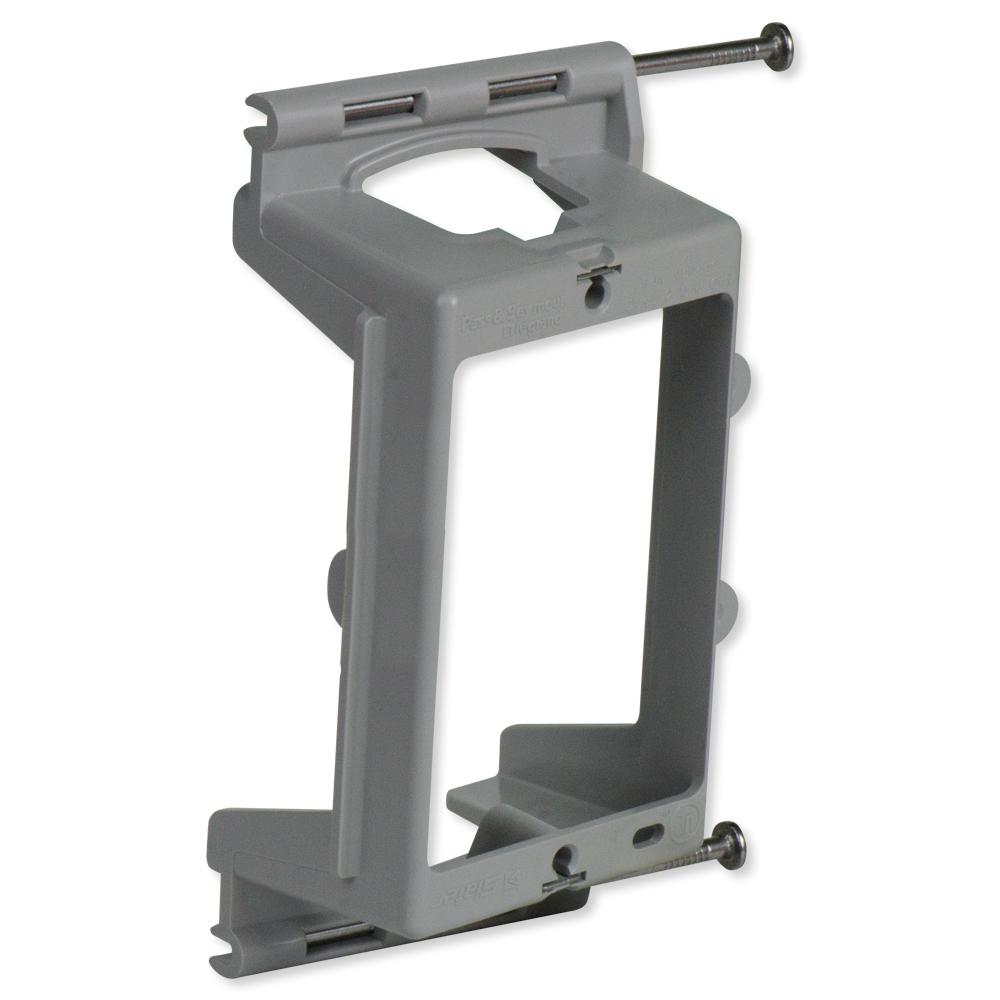 On-Q/Legrand 1-Gang Low-Voltage Nail-On Bracket with Quick/Click