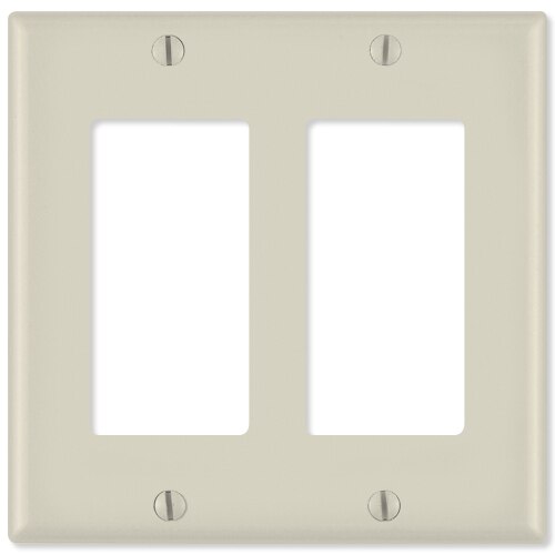 On-Q/Legrand Decorator Wallplate, 2-Gang
