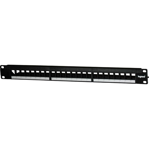 On-Q/Legrand 24-Port Keystone Rack-Mount Patch Panel