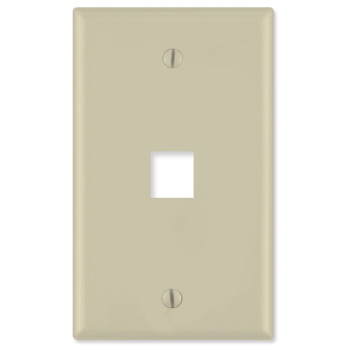 On-Q/Legrand Keystone Wallplate, 1-Gang, 1-Port
