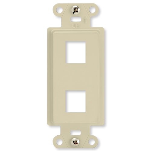 On-Q/Legrand Keystone Decorator Strap, 2-Port
