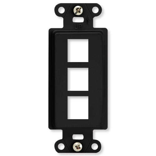 On-Q/Legrand Keystone Decorator Strap, 3-Port