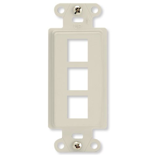 On-Q/Legrand Keystone Decorator Strap, 3-Port