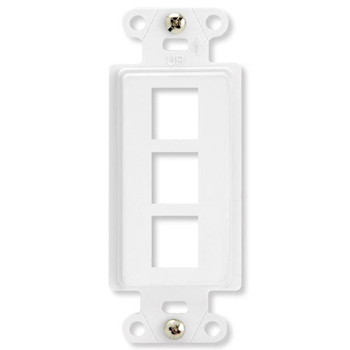 On-Q/Legrand Keystone Decorator Strap, 3-Port