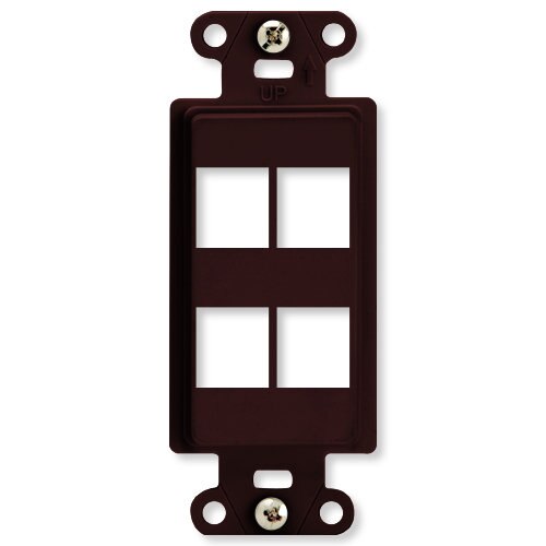 On-Q/Legrand Keystone Decorator Strap, 4-Port