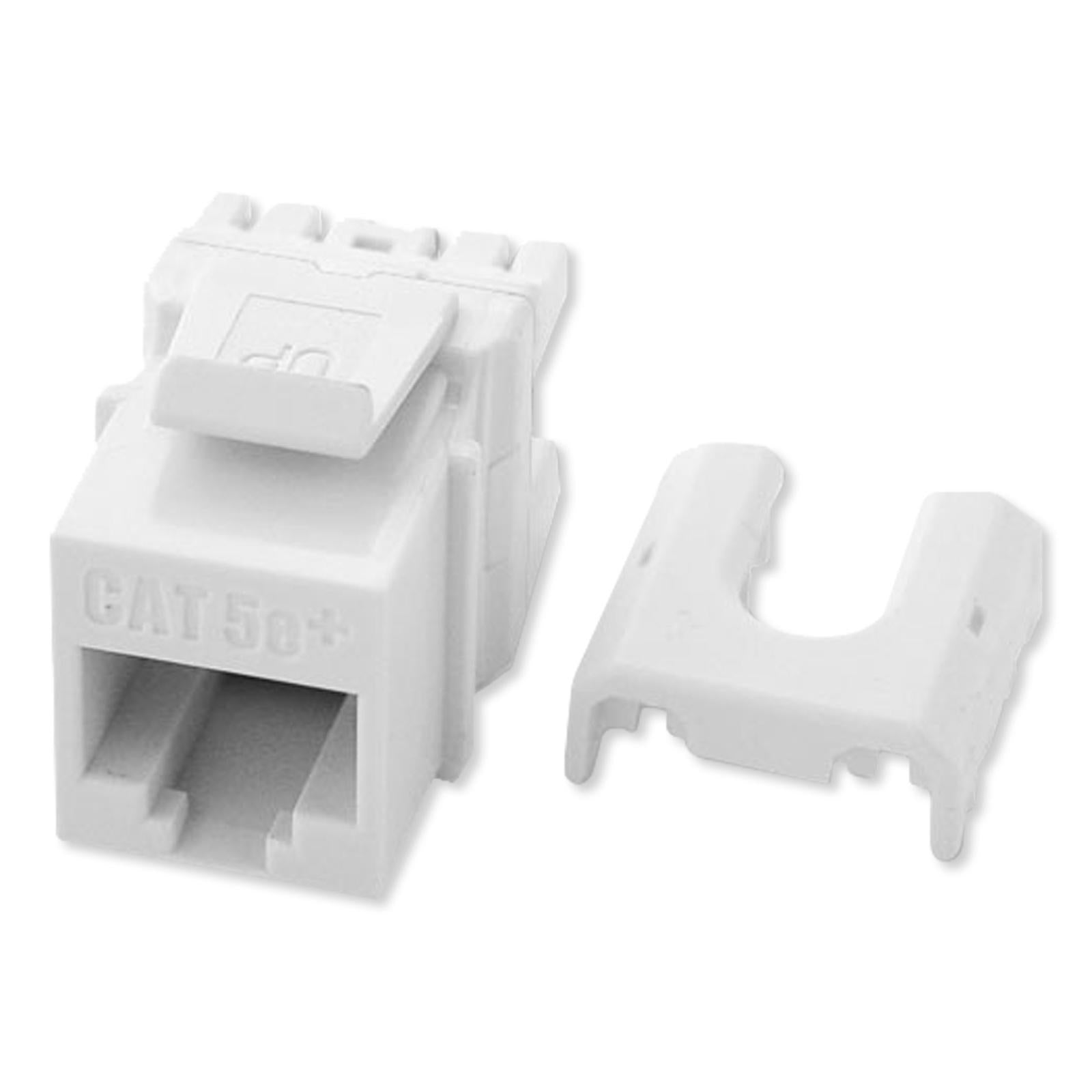 OQ/Legrand Keystone Insert, Quick Connect RJ45 Cat5e, 100-pk, White With AC3400 Tool