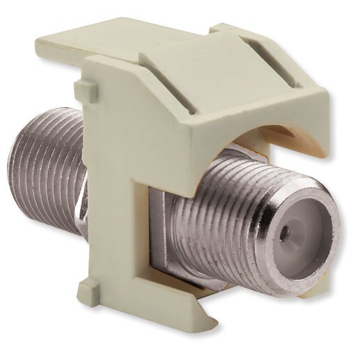 On-Q/Legrand Recessed F Keystone Snap-In Connector