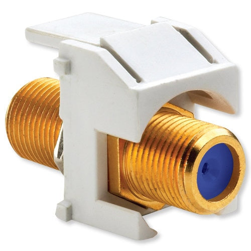 On-Q/Legrand Recessed Self-Terminating F Keystone Snap-In Connector