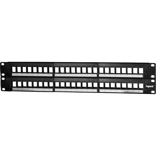On-Q/Legrand 48-Port Keystone Rack-Mount Patch Panel