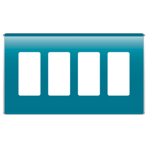 On-Q/Legrand Studio Design Wallplate, 4-Gang