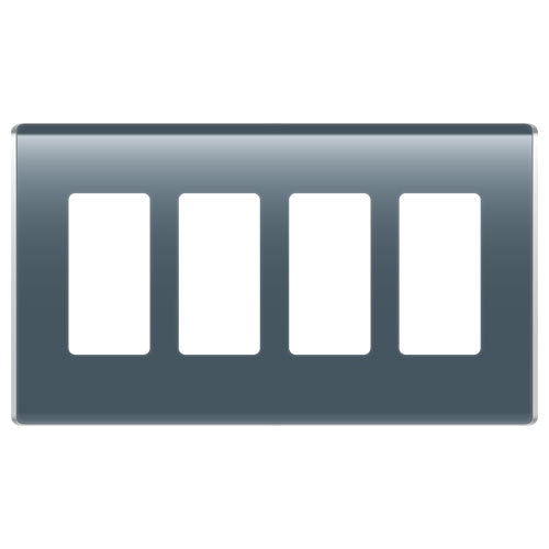 On-Q/Legrand Studio Design Wallplate, 4-Gang