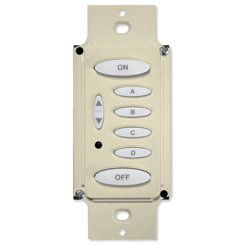 PCS PulseWorx UPB Dimmer Wall Switch, 6 Button