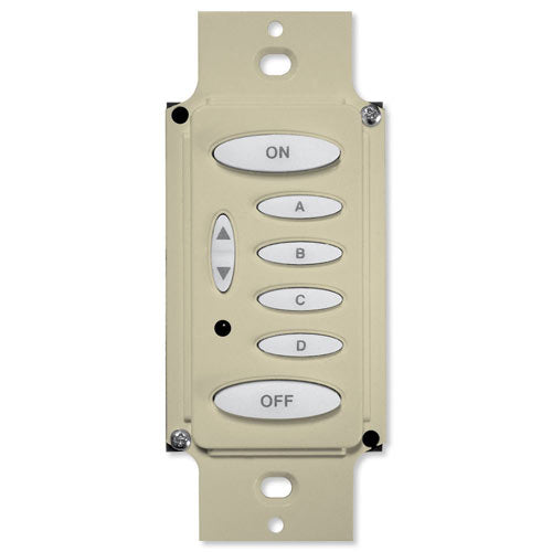 PCS PulseWorx UPB Wall Controller, Load Relay, 8A, 6 Button
