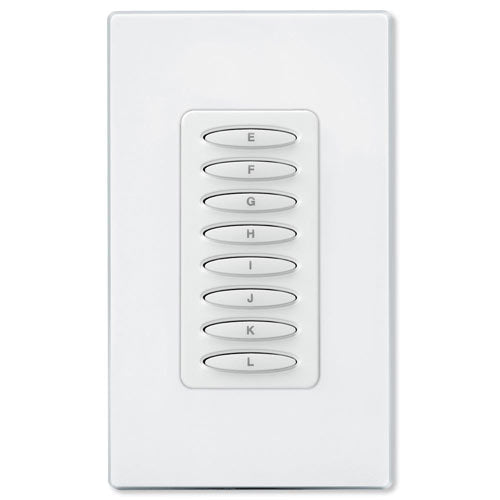 PCS PulseWorx UPB Wall Controller, Load Relay, 8A, 8 Button