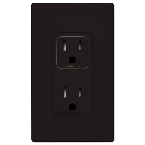 PCS SimpleWorx Split Duplex Wall Receptacle, Brown (OPEN BOX)