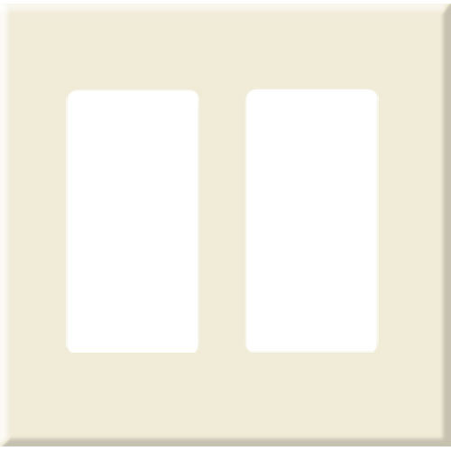 PCS Screwless Decorator Wallplate, 2-Gang