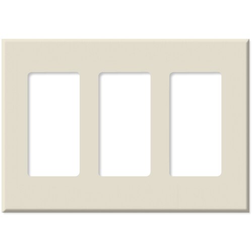 PCS Screwless Decorator Wallplate, 3-Gang