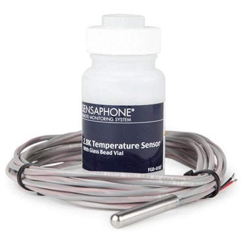 Sensaphone Ultra Low Temperature Sensor with Glass Bead Vial, 2.8K