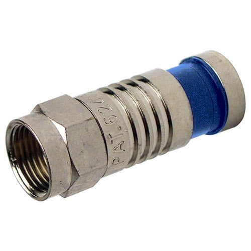 Platinum Tools F Compression Connector, RG6 Quad