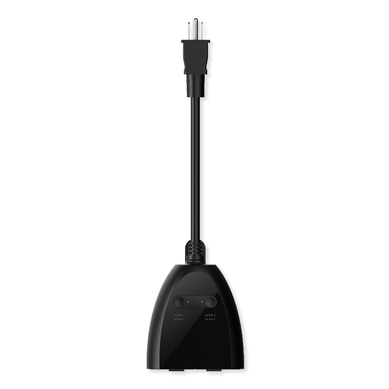 Qolsys PowerG Outdoor Smart Plug with 2 outlets.