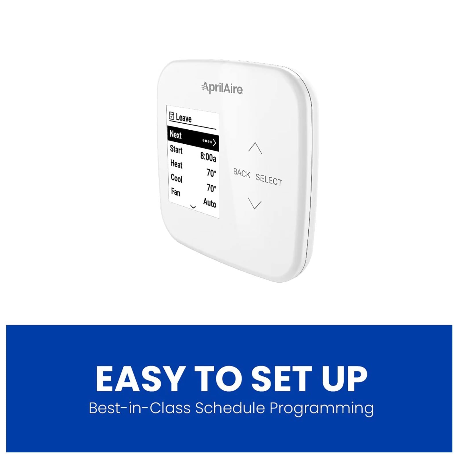 AprilAire S86NMUPR Programmable Multistage Universal Thermostat with IAQ Control, White (Open Box)