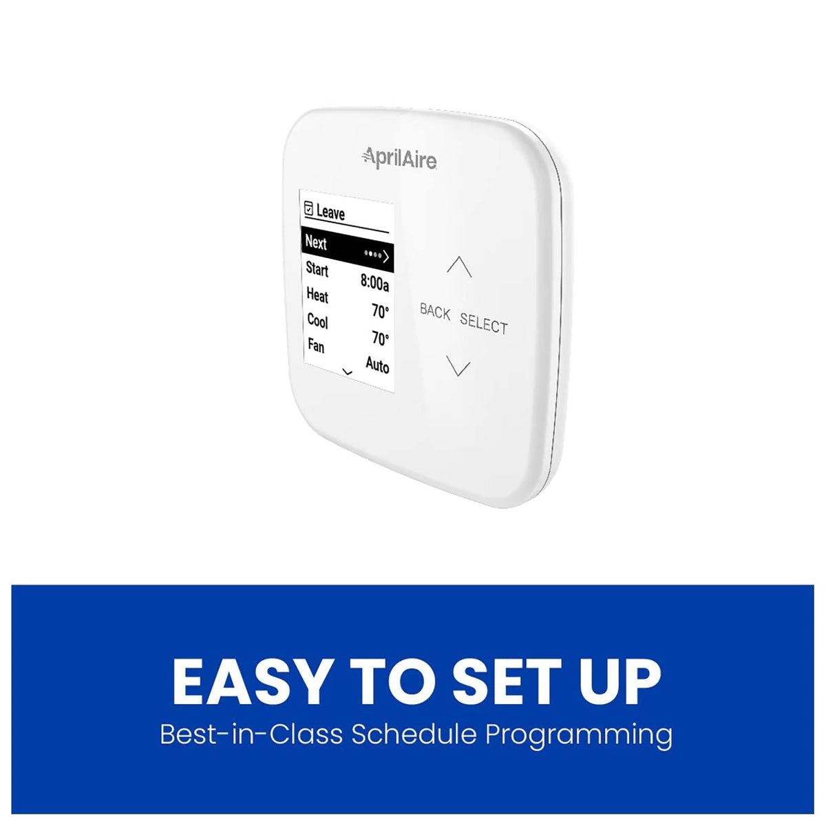 AprilAire S86NMUPR Programmable Multistage Universal Thermostat with IAQ Control, White (Open Box)