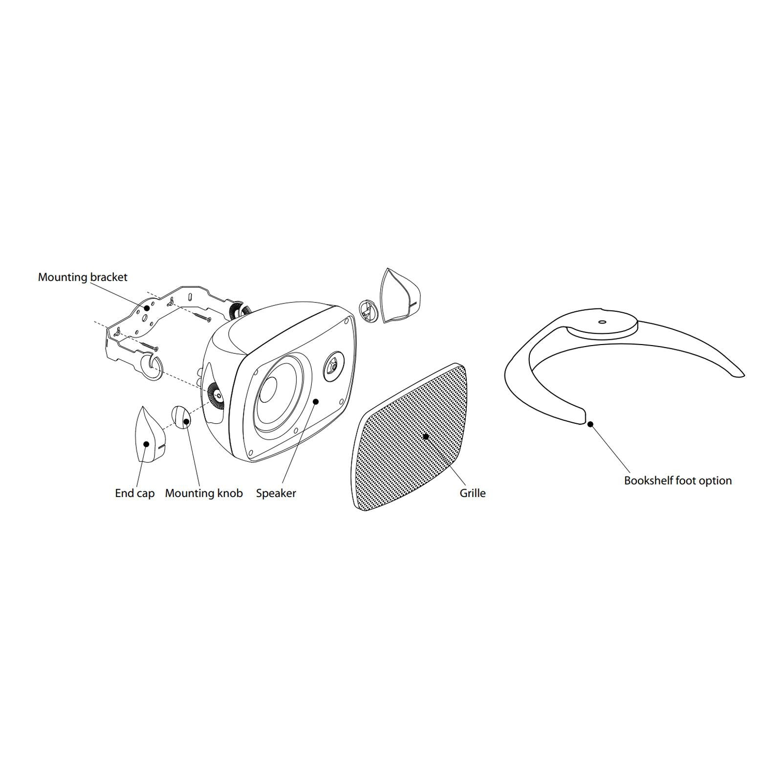 Russound 2-Way OutBack Speaker, 5.25"