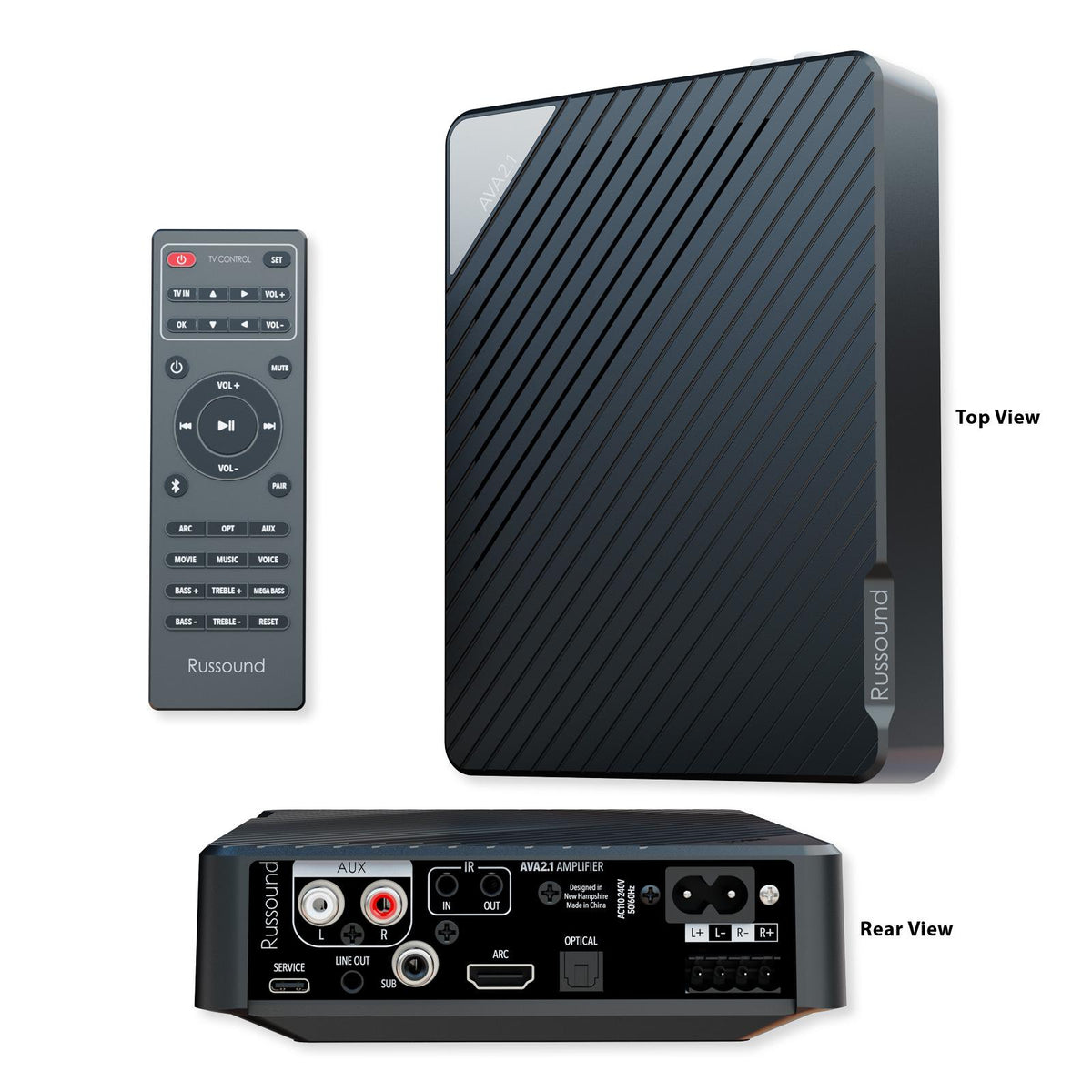 Russound Low-Profile Mini-AVR with HDMI, 2.1 Channel