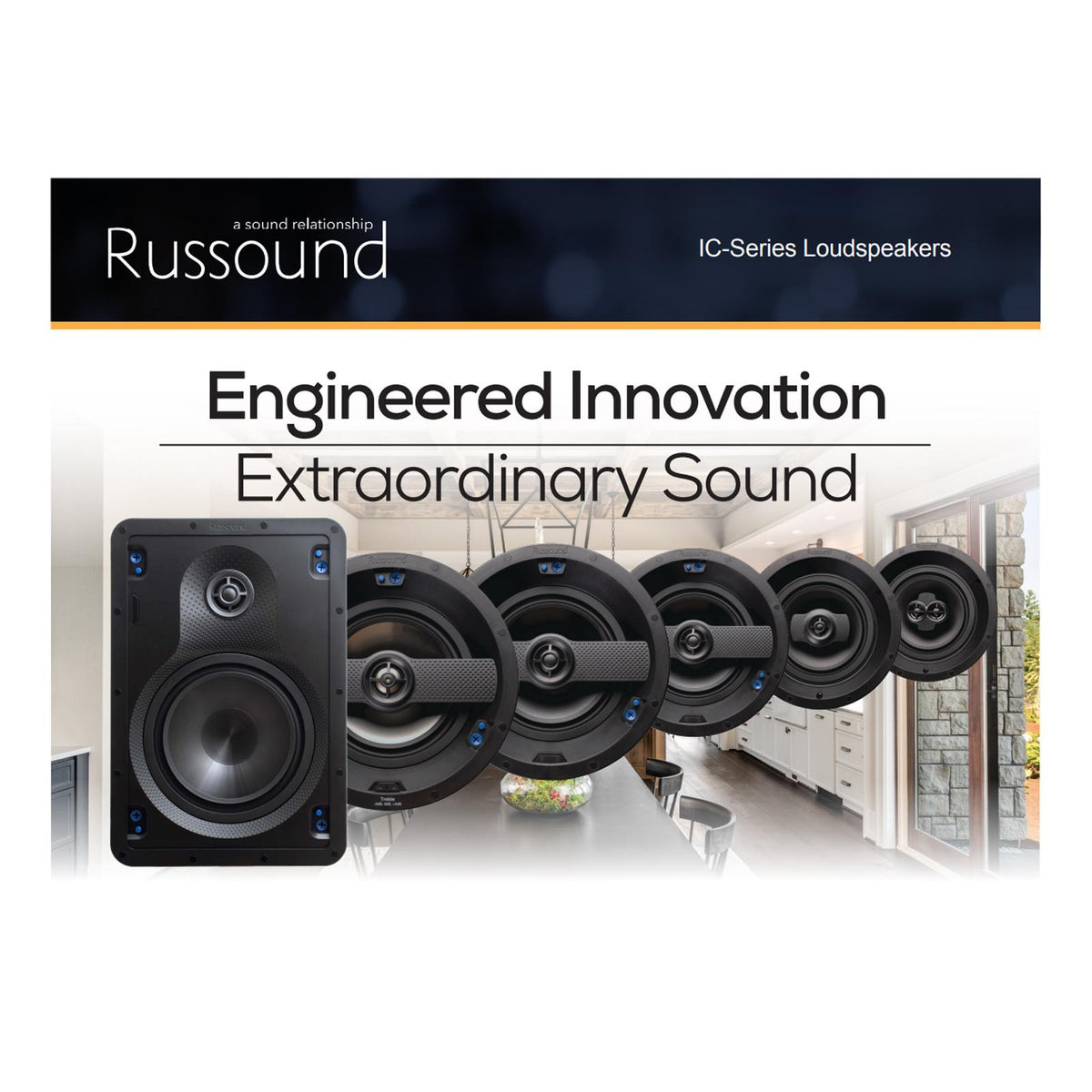 Russound 6.5" Single Point Stereo Loudspeaker