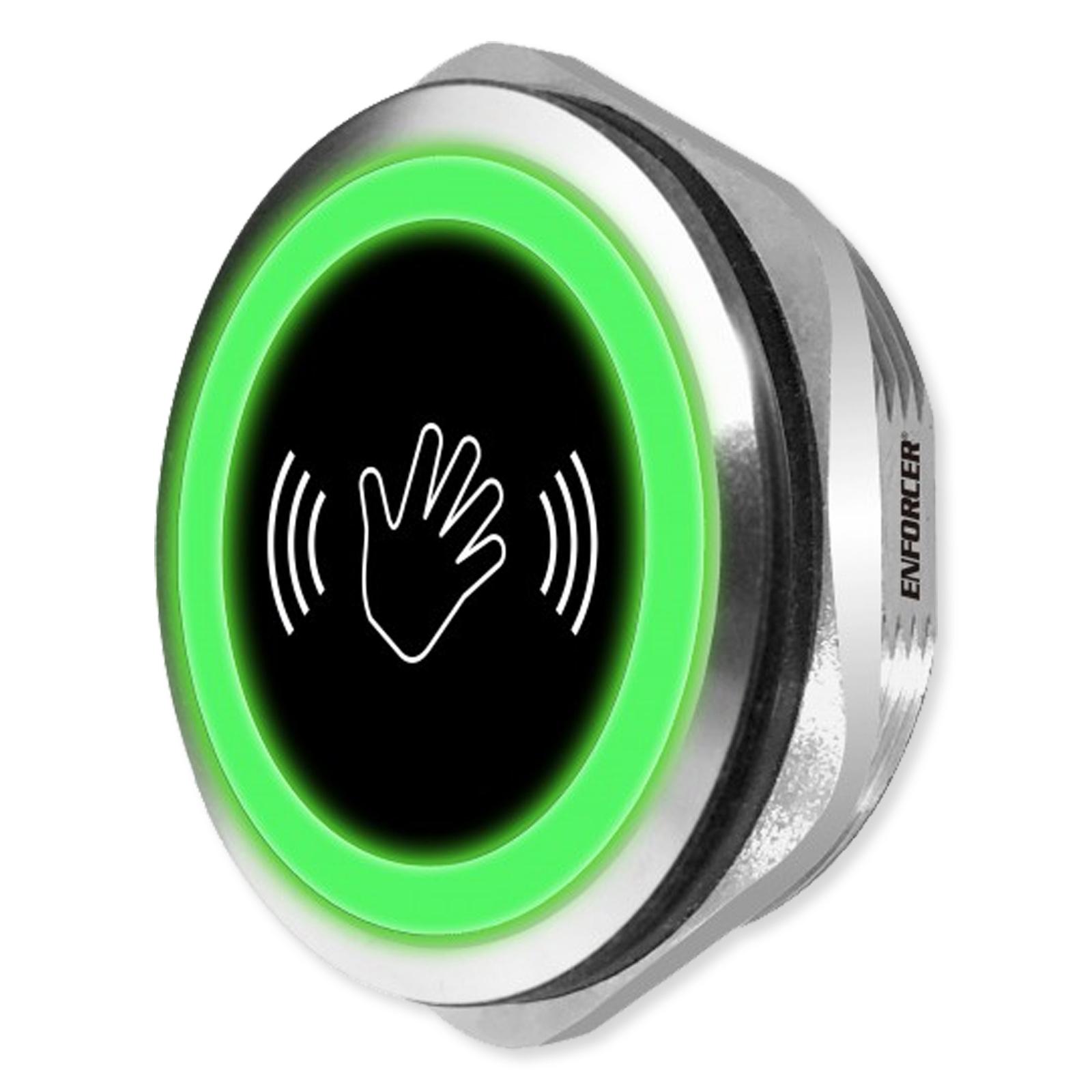 Seco-Larm Enforcer Touchless Infrared Proximity Sensor, Stainless Steel, 38mm & 22mm