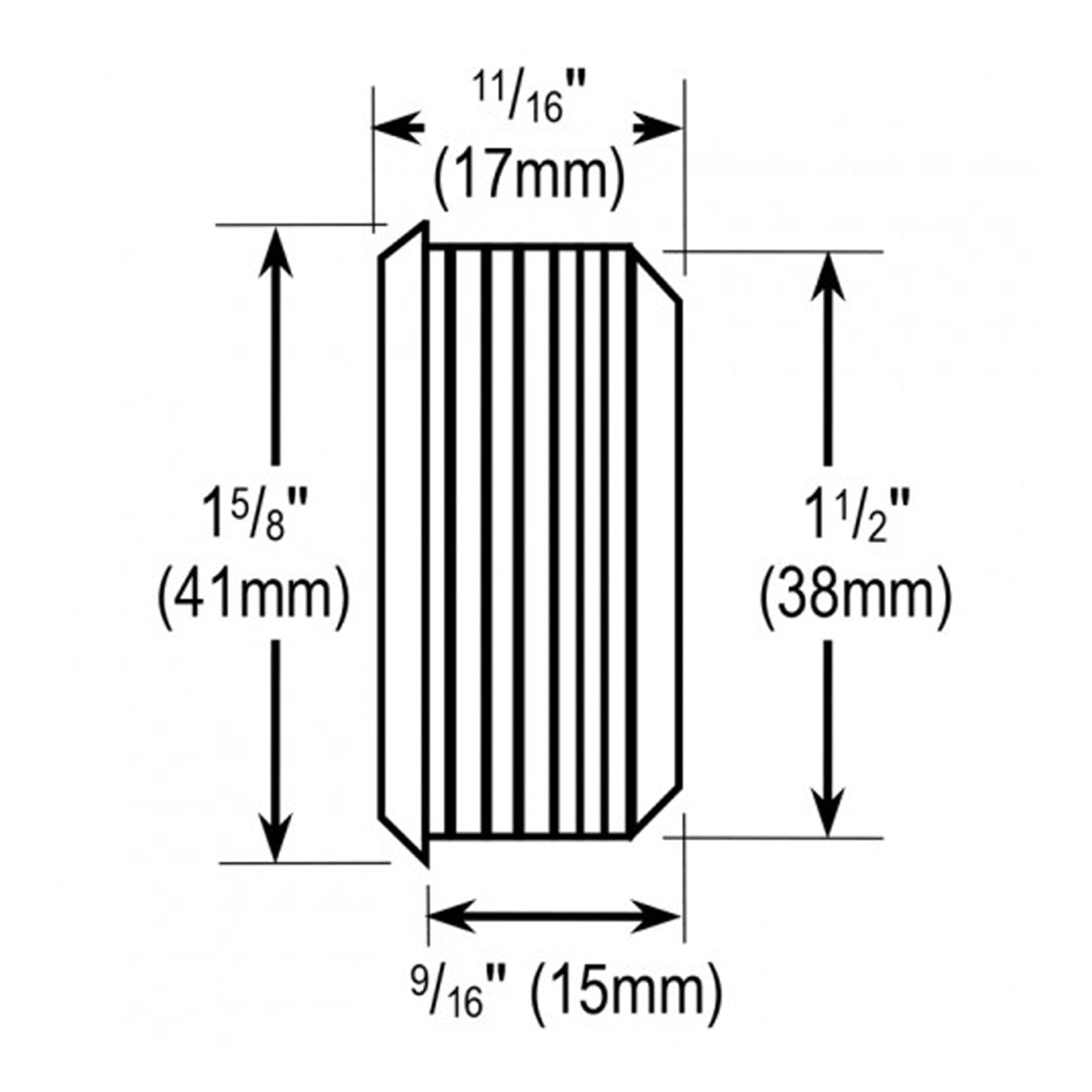 Seco-Larm Enforcer Touchless Infrared Proximity Sensor, Stainless Steel, 38mm & 22mm