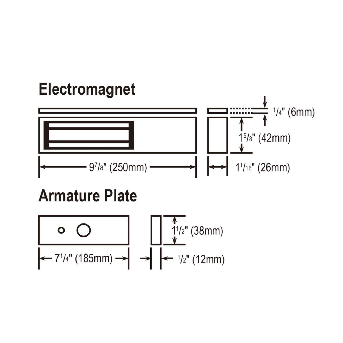 Seco-Larm Enforcer Electromagnetic Lock, 600 Lbs.