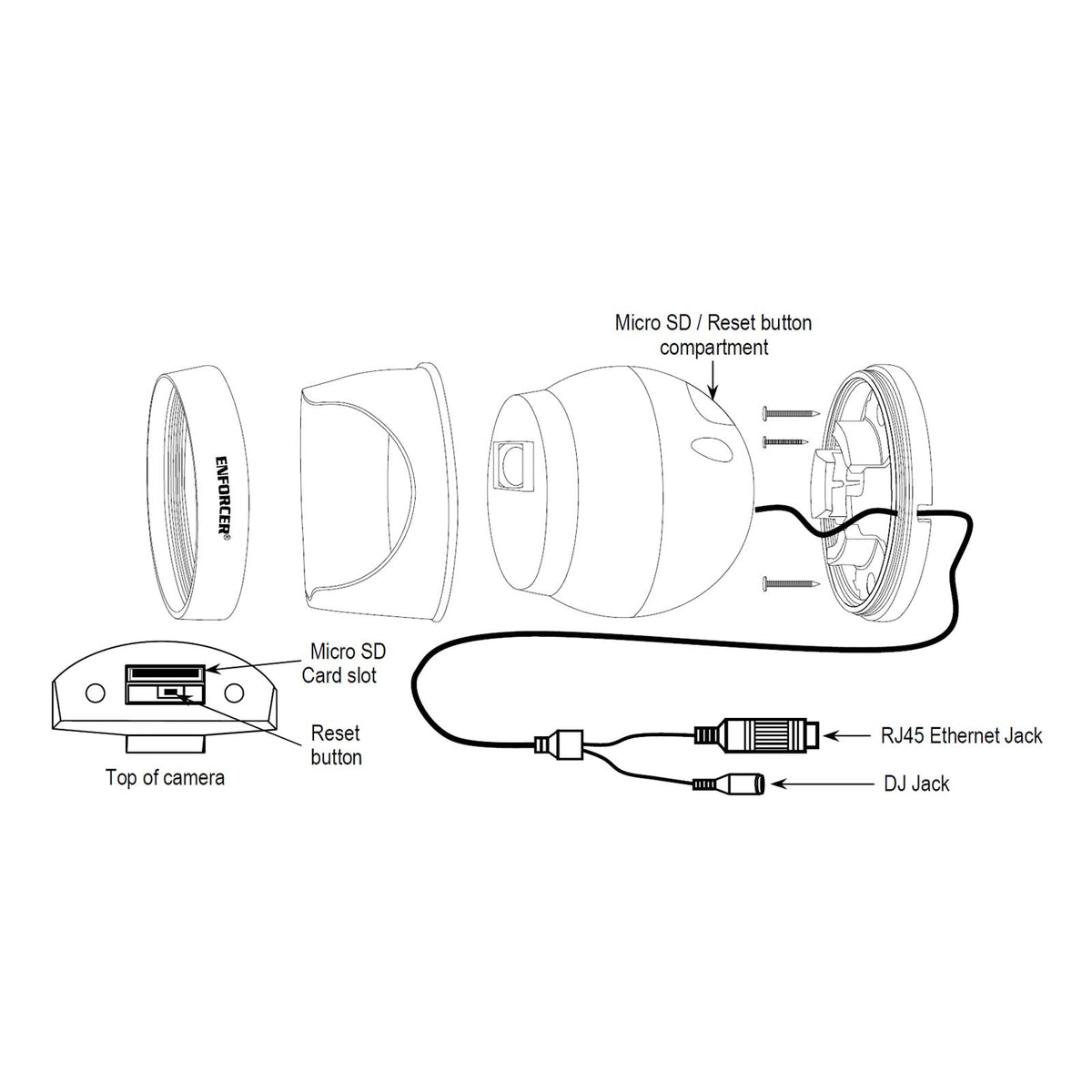 Seco-Larm ENFORCER 5MP IP Turret Camera, 2.8~12mm Motorized Lens