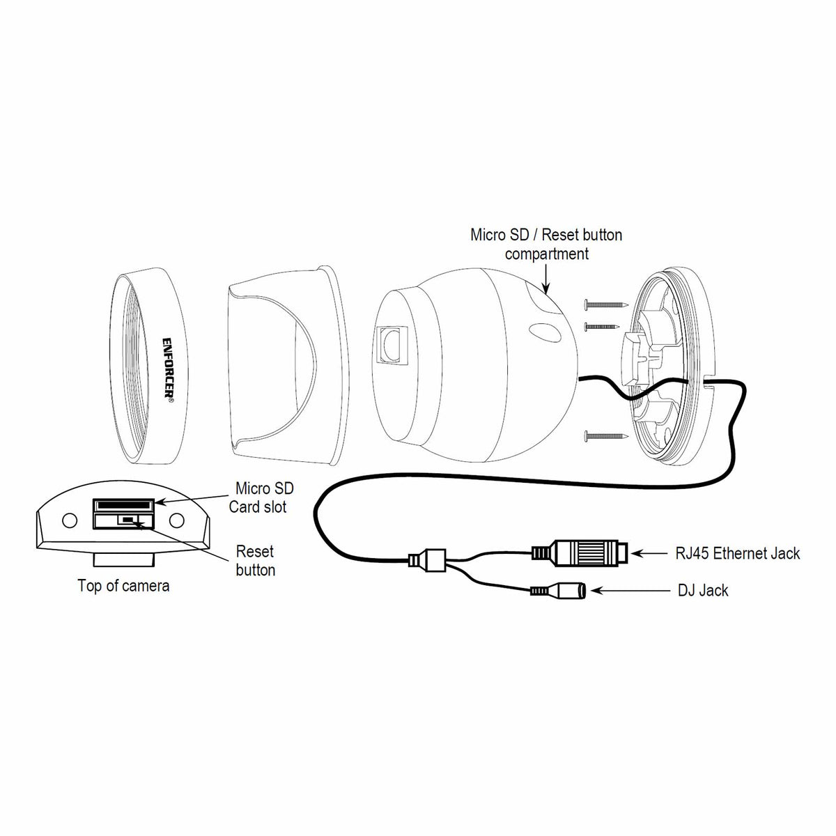 Seco-Larm ENFORCER IP 4K (8MP) 2.8mm Turret Camera
