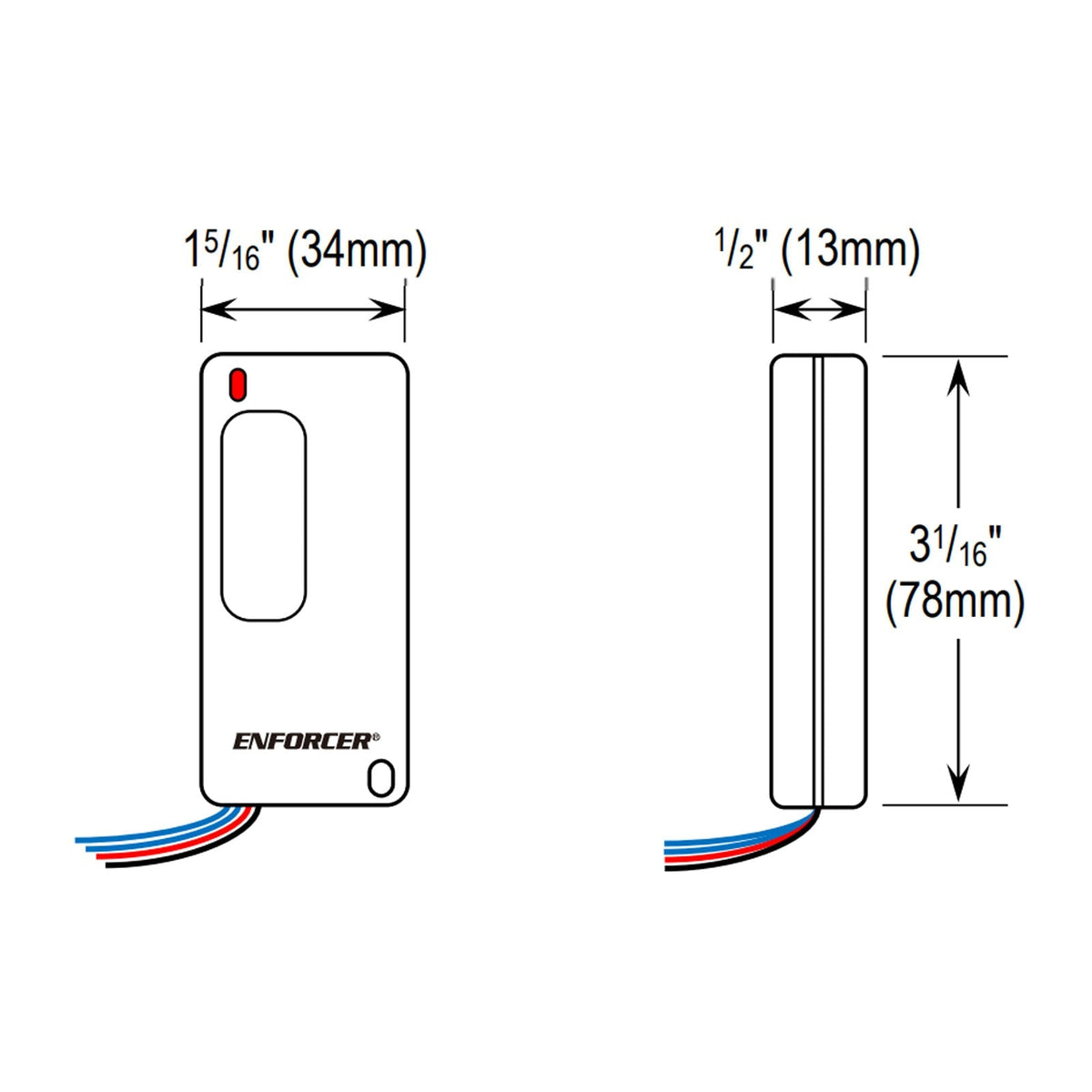 Seco-Larm Enforcer Wired Long-Range RF Transmitter