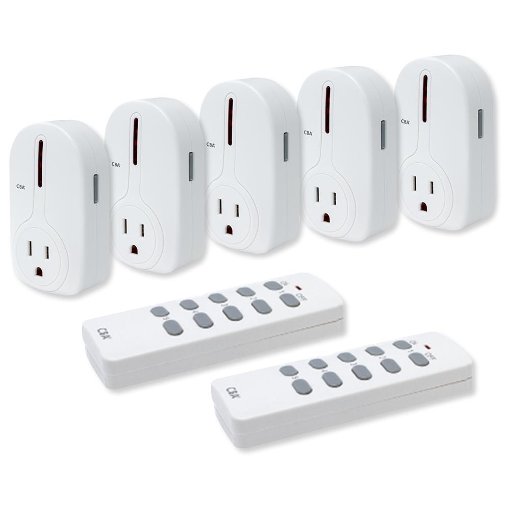 Seco-Larm Enforcer CBA Wireless Outlet Controller Kit, 5 Outlets