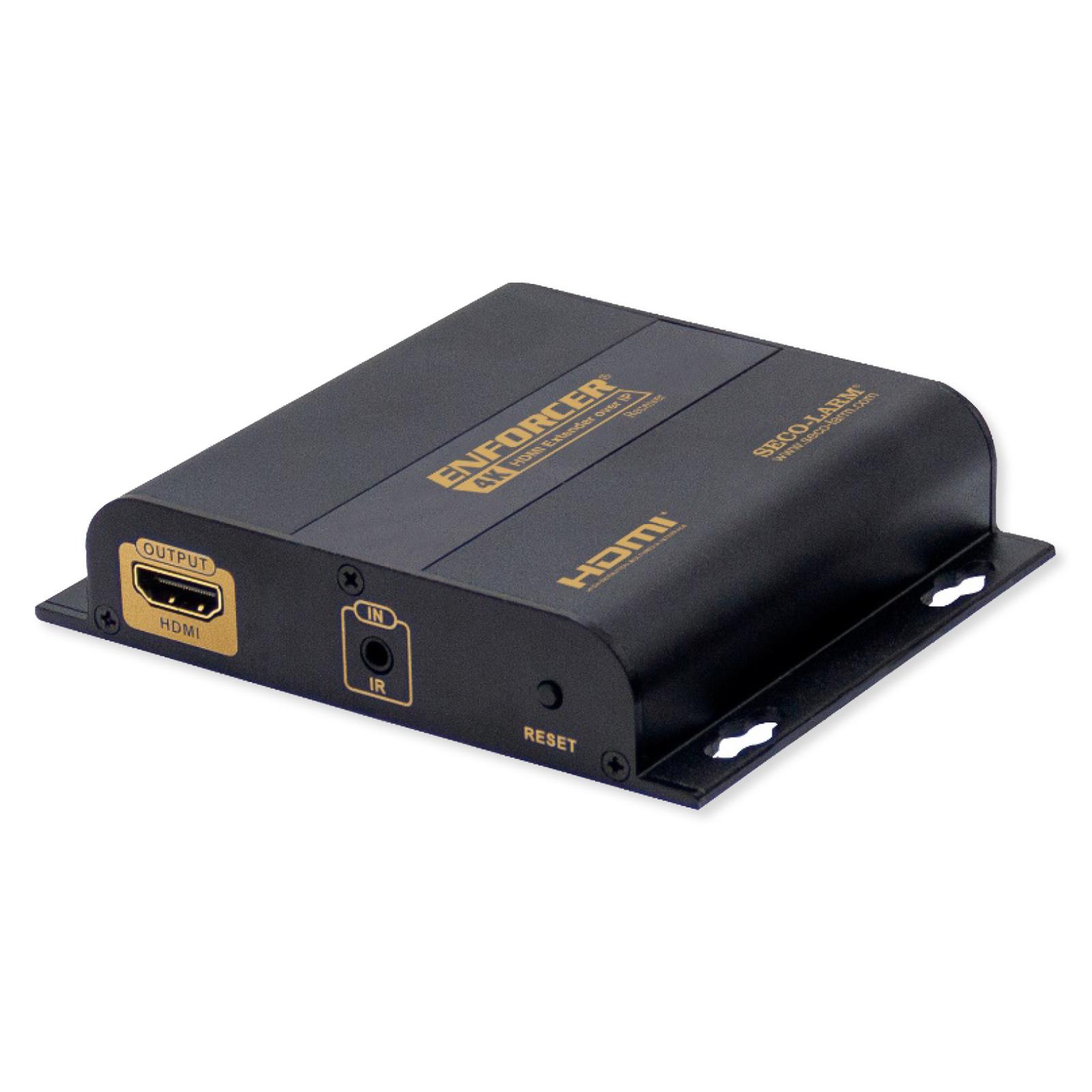 Seco-Larm 4K HDMI Extender Over IP, Receiver Only