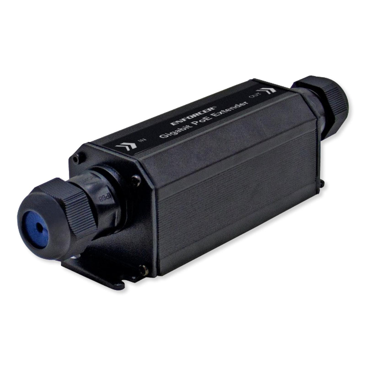 Seco-Larm Gigabit PoE Extender, 1-Input to 1-Output, Weatherproof
