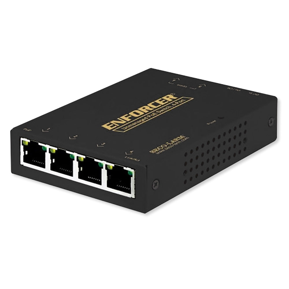 Seco-Larm 4-Port Enforcer Unmanaged PoE Switch