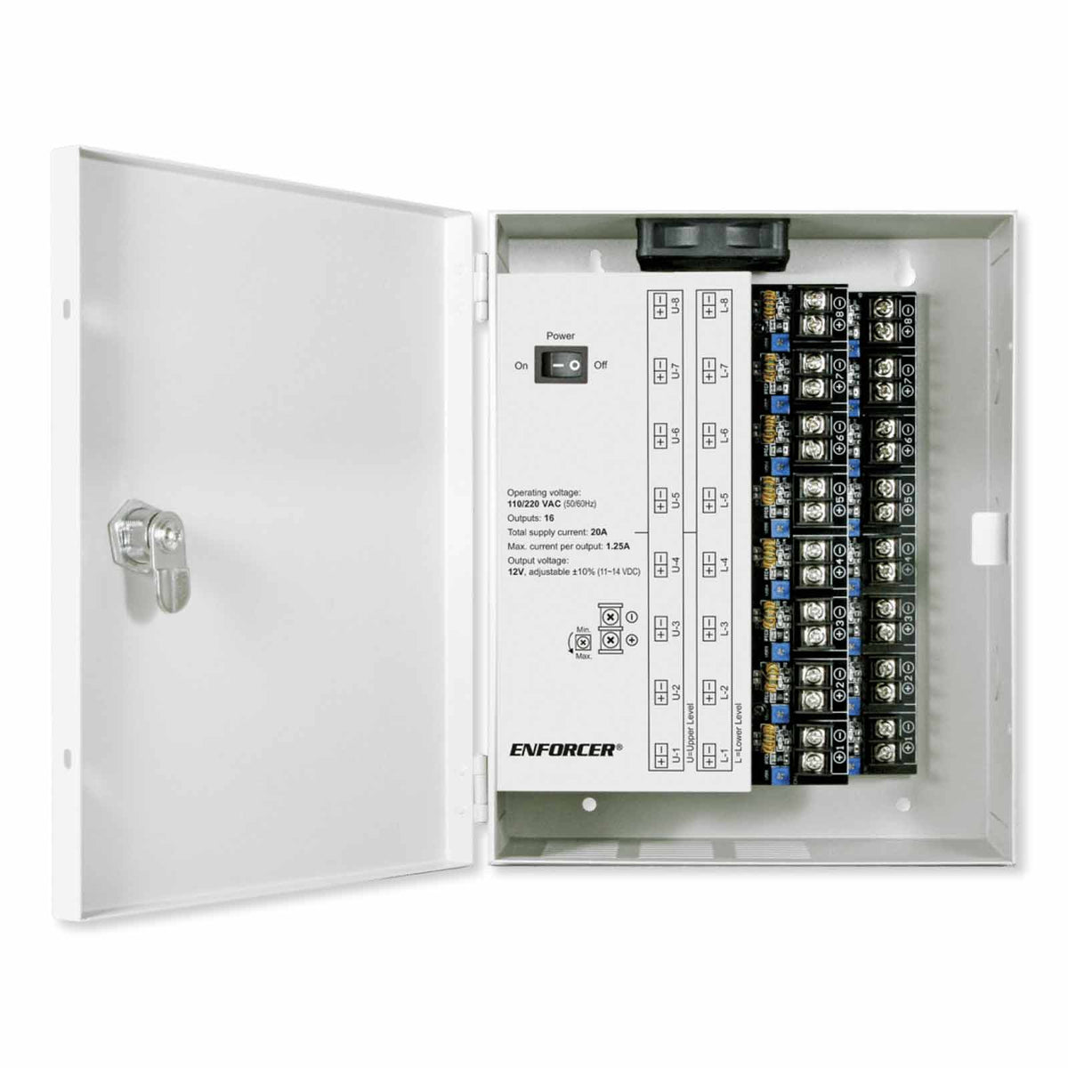 Seco-Larm ENFORCER Low-Noise CCTV Power Supply