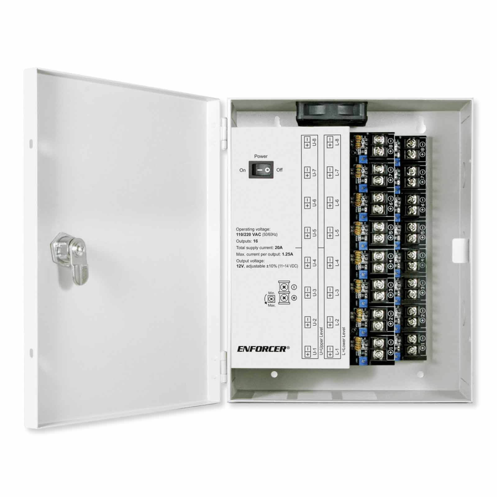 Seco-Larm ENFORCER Low-Noise CCTV Power Supply